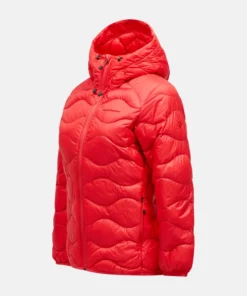 Peak Performance Helium Down Hood Jacket Women Brilliant Red