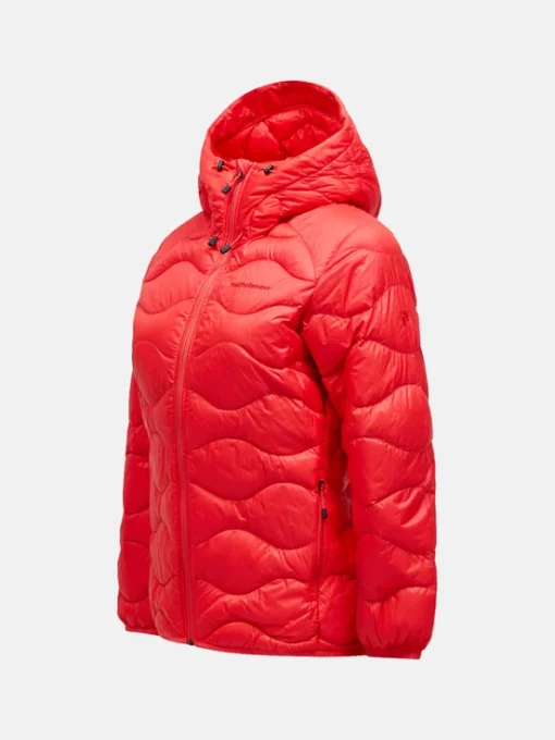 Peak Performance Helium Down Hood Jacket Women Brilliant Red