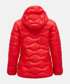 Peak Performance Helium Down Hood Jacket Women Brilliant Red