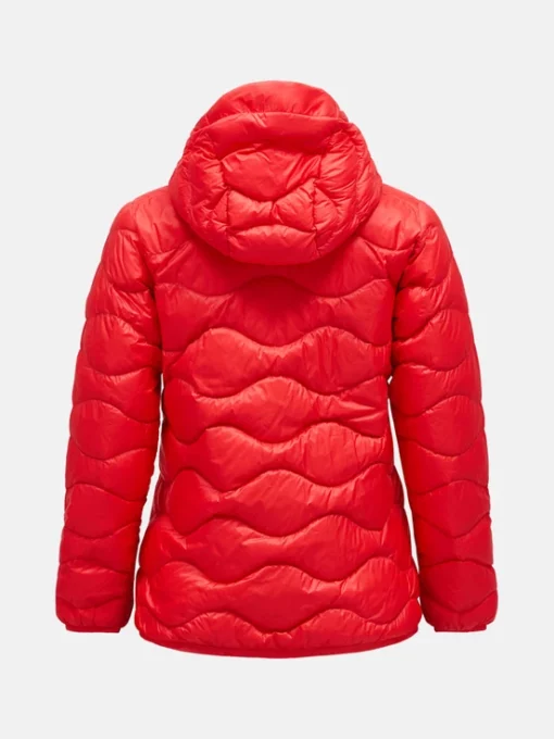 Peak Performance Helium Down Hood Jacket Women Brilliant Red