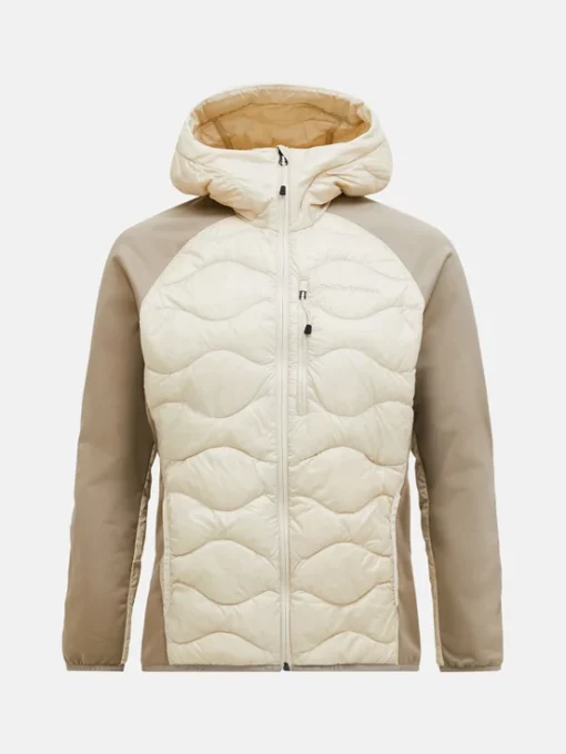 Peak Performance Helium Hybrid Down Hood Jacket Men Sandfog