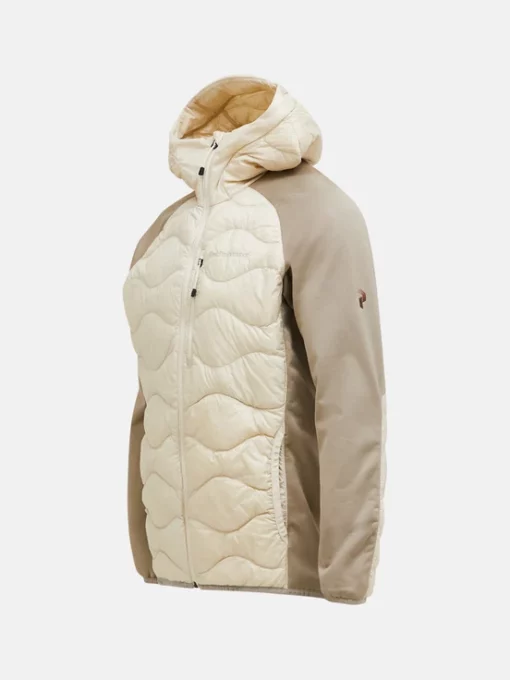 Peak Performance Helium Hybrid Down Hood Jacket Men Sandfog