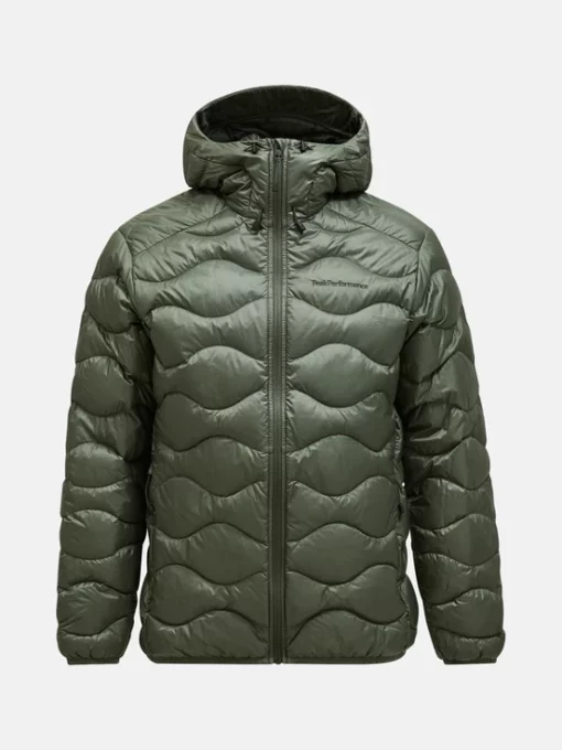 Peak Performance Helium Down Hood Jacket Men Pine Needle