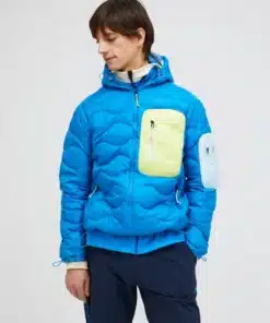 Peak Performance Helium Utility Down Hood Men Brilliant Blue/Sunny Adventure