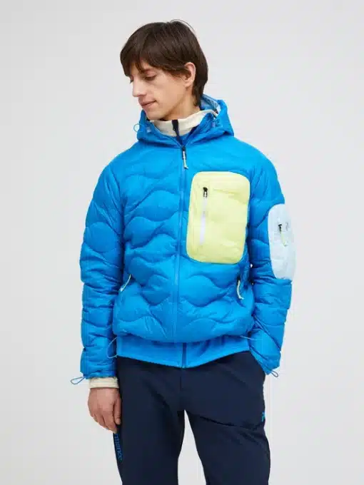 Peak Performance Helium Utility Down Hood Men Brilliant Blue/Sunny Adventure