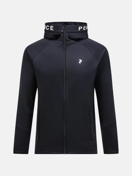 Peak Performance Rider Zip Hood Men Black