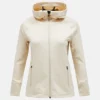 Peak Performance Rider Zip Hood Women Sand Fog