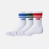 New Balance Unisex Everyday Stripe Midcalf 3 Pack