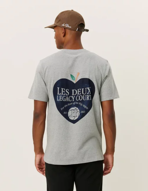 Les Deux Legacy Court T-shirt Grey Melange