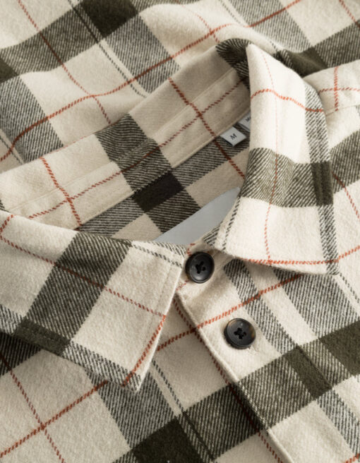 Les Deux Les Deux Lennon Check Overshirt Ivory/Rosin