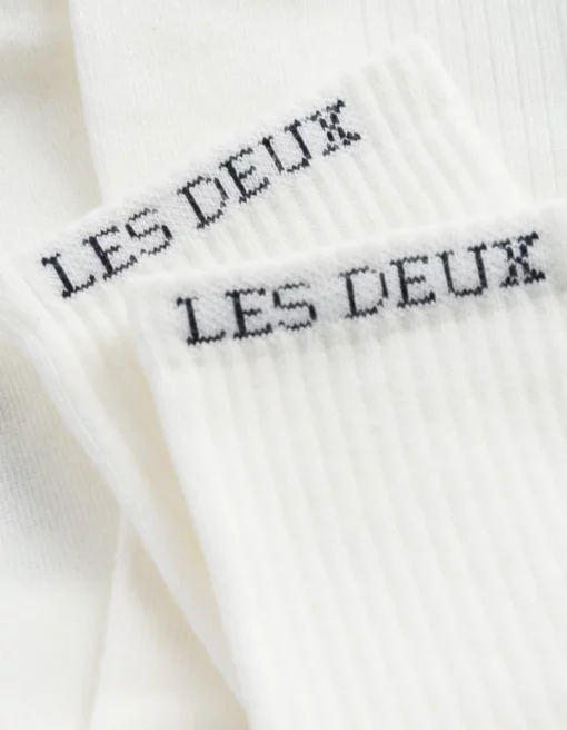 Les Deux Wilfred 2-Pack Socks White/Black