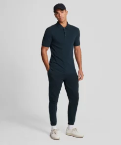 Lyle & Scott Tonal Eagle Polo Shirt Dark Navy