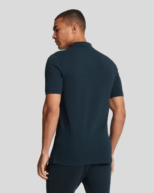 Lyle & Scott Tonal Eagle Polo Shirt Dark Navy