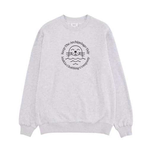 Makia Lappo Sweatshirt Light Grey Melange