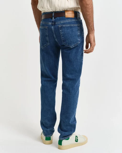 Gant Reg Clean Wash Jeans Mid Blue Vintage