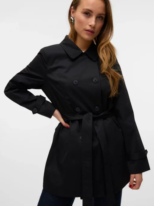 Vero Moda Chelsea Olivia Trench Coat Black