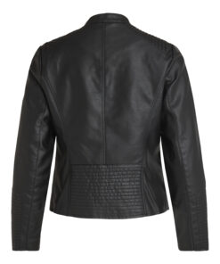 Vila Blue Coated Jacket Black