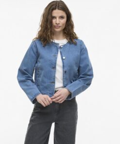 Vila Reba Denim Jacket Light Blue Denim