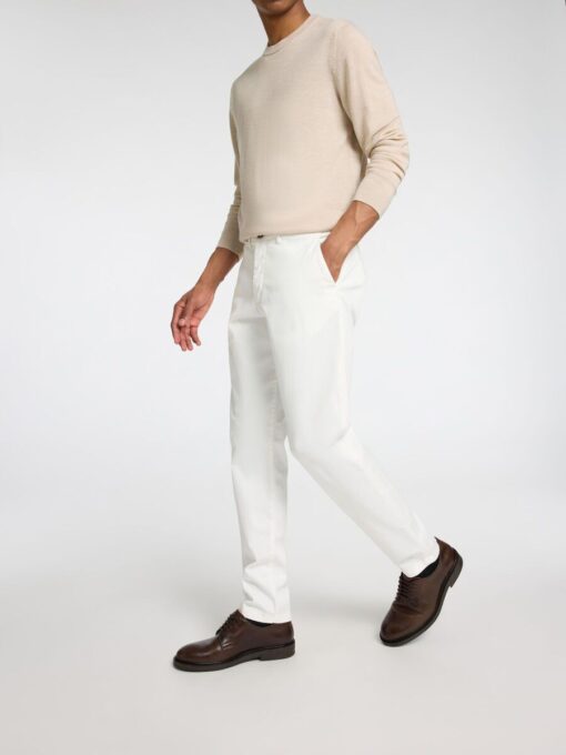 Selected Homme New Miles Slim Flex Pant Cloud Dancer