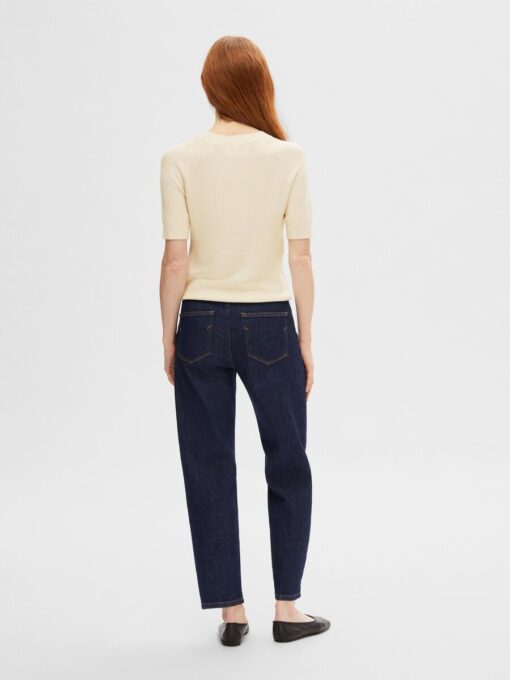 Selected Femme Elinna ss Knit Top Birch