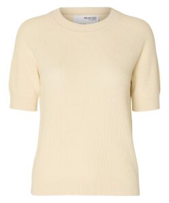 Selected Femme Elinna ss Knit Top Birch