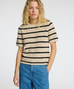 Selected Femme Vinna Structure Knit O-Neck Birch
