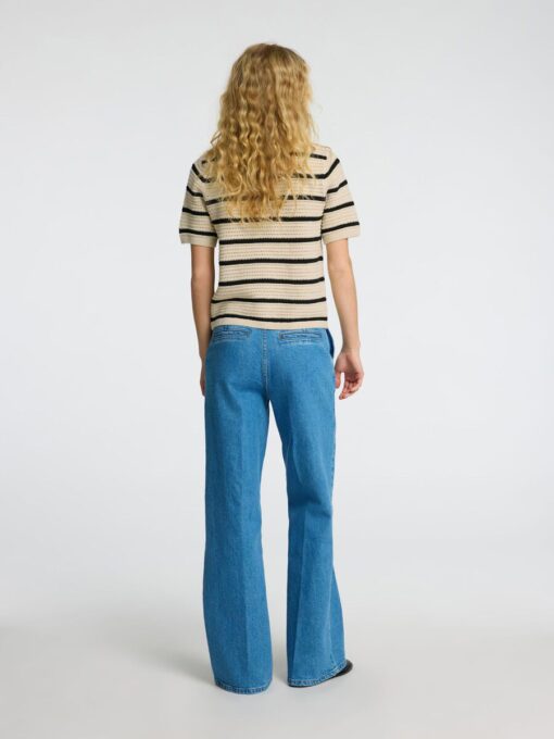 Selected Femme Vinna Structure Knit O-Neck Birch