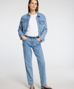 Selected Femme Alice Straight Light Blue Jeans