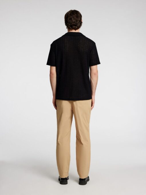 Selected Homme Relax Bane Jersey SS Shirt Black