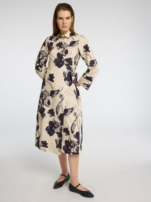 Selected Femme Aviana AOP Midi Wrap Dress Birch