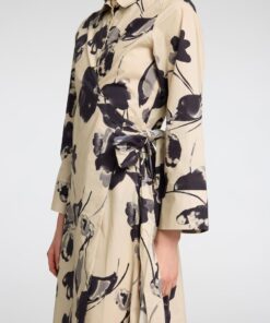 Selected Femme Aviana AOP Midi Wrap Dress Birch