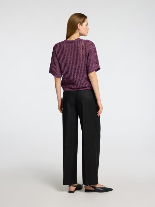 Selected Femme Ellen 2/4 Knit Plum Perfect