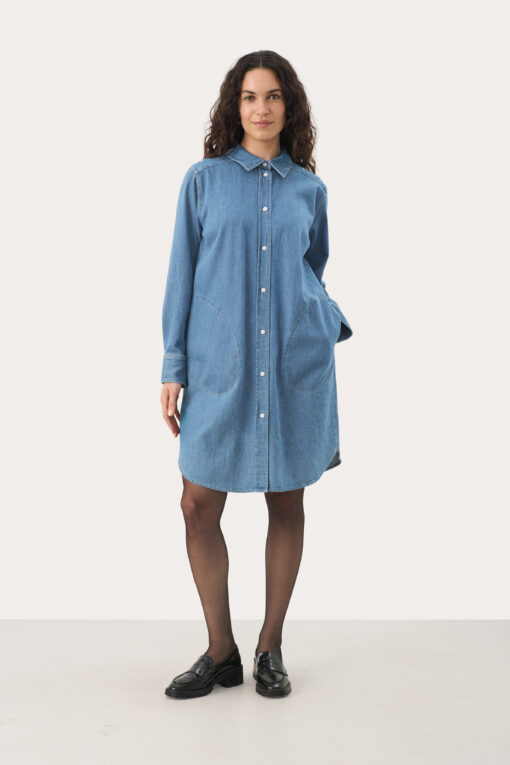Part Two Nuria Dress Medium Blue Denim
