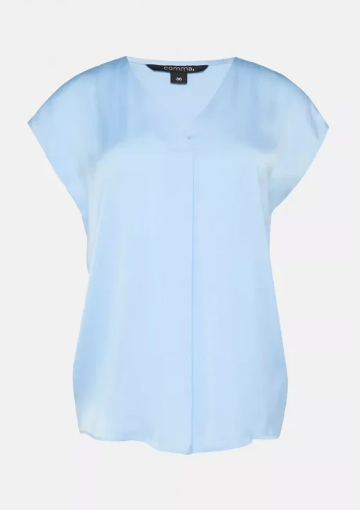 Comma, SS Blouse Light Blue