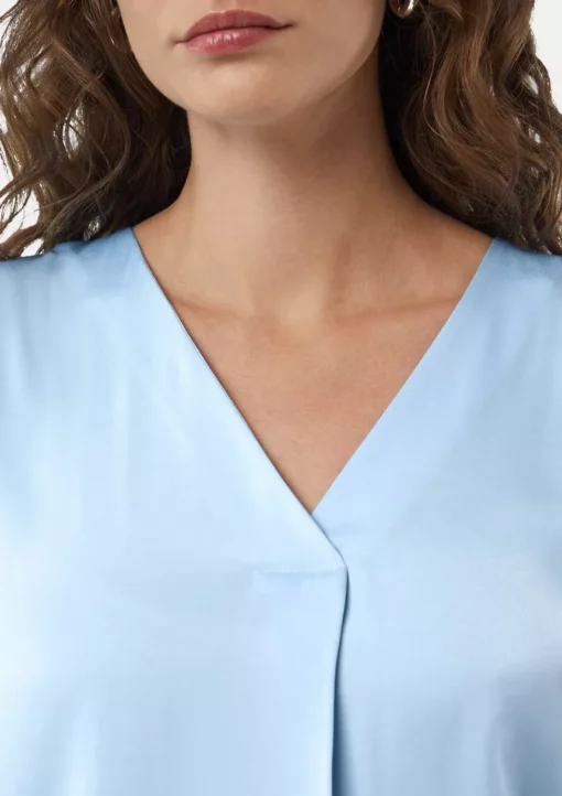 Comma, SS Blouse Light Blue