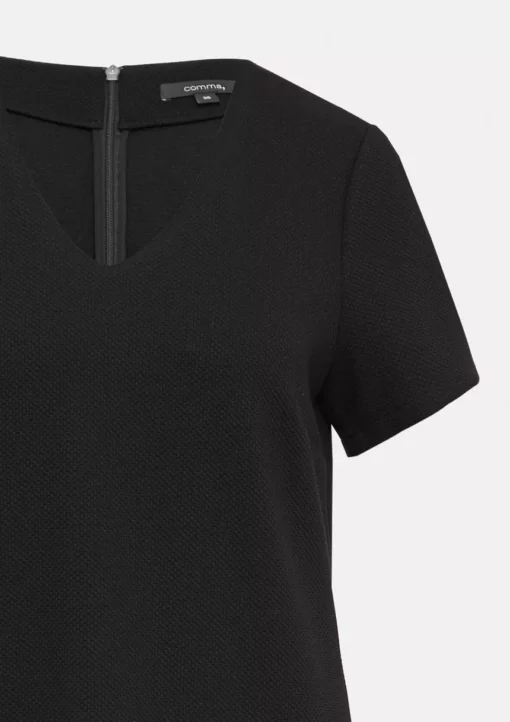 Comma, Jersey Dress Black