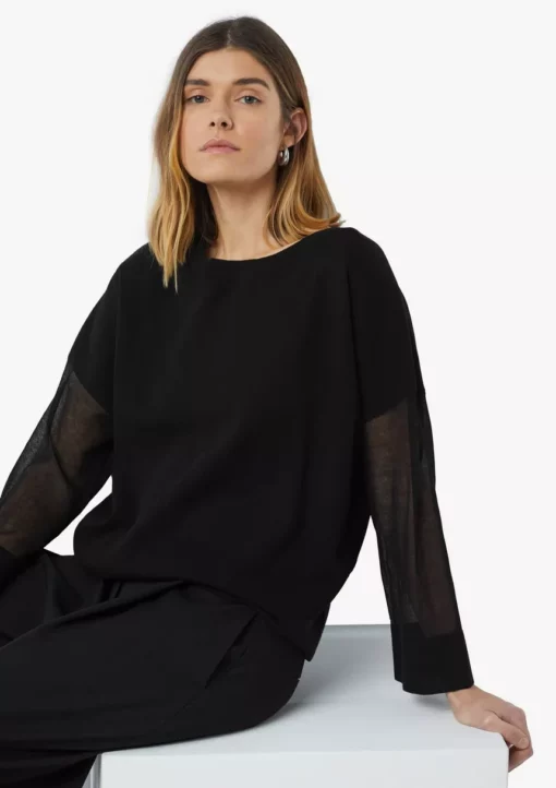 Comma, Knitted Pullover Black