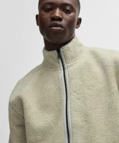 Boss Sherpa Teddyhood Jacket Light Beige