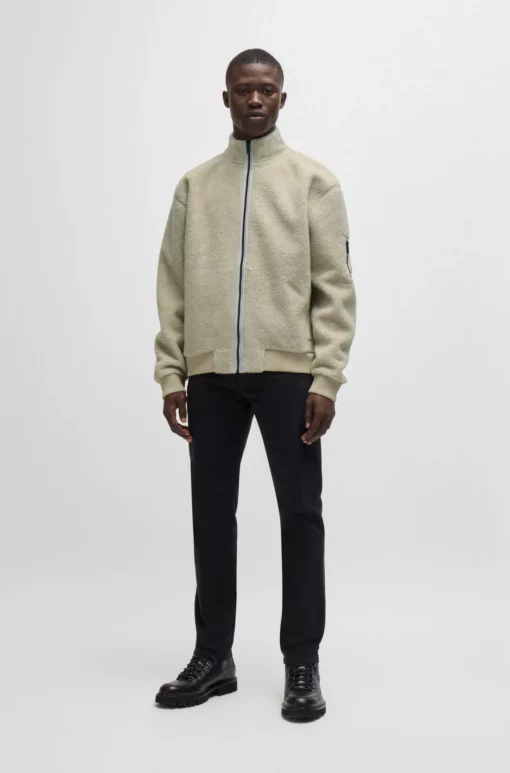 Boss Sherpa Teddyhood Jacket Light Beige