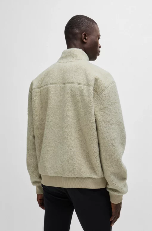 Boss Sherpa Teddyhood Jacket Light Beige