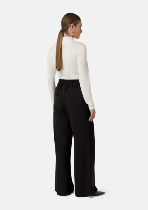 Comma, Wide Leg Trousers Black