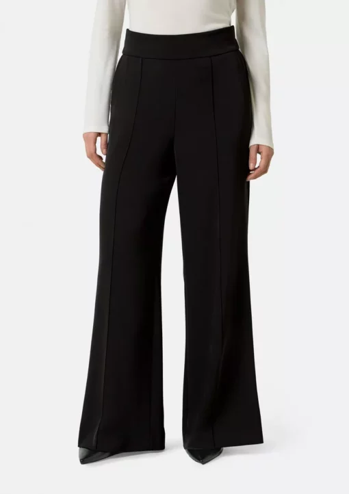 Comma, Wide Leg Trousers Black