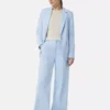 Comma, Wide Leg Trousers Light Blue