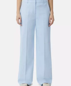 Comma, Wide Leg Trousers Light Blue
