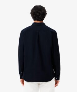 Lacoste Regular Fit Oxford Shirt Navy Blue