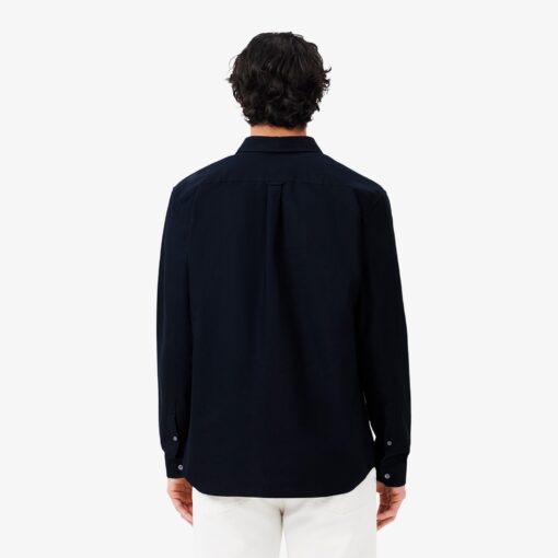 Lacoste Regular Fit Oxford Shirt Navy Blue