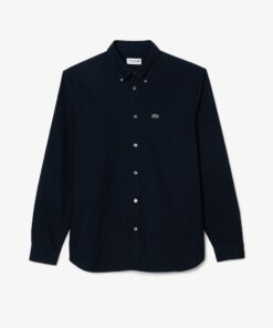 Lacoste Regular Fit Oxford Shirt Navy Blue