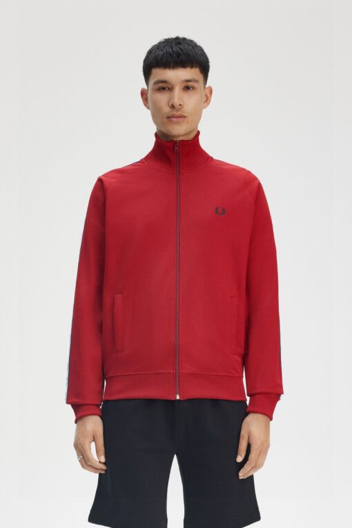 Fred Perry Taped Track Jacket Burnt Fred