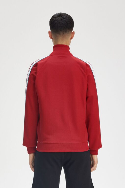 Fred Perry Taped Track Jacket Burnt Fred