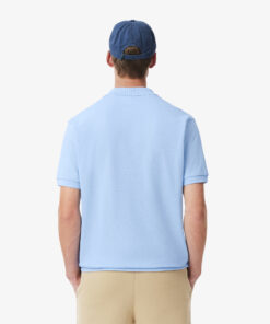 Lacoste Original L.12.12 Petit Pique Cotton Polo Shirt Pale Blue